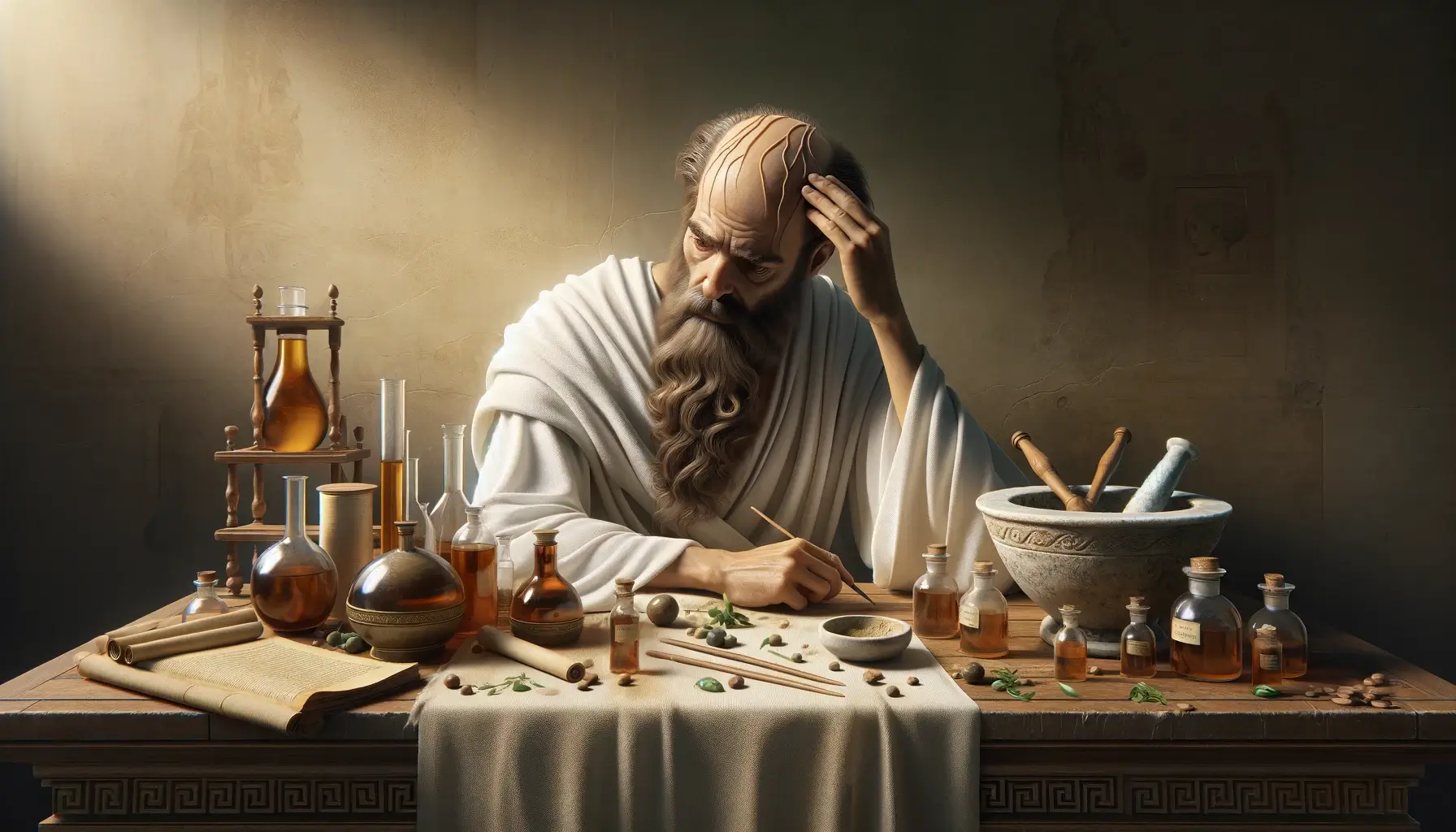 Hippocrates and the Battle Against Baldness